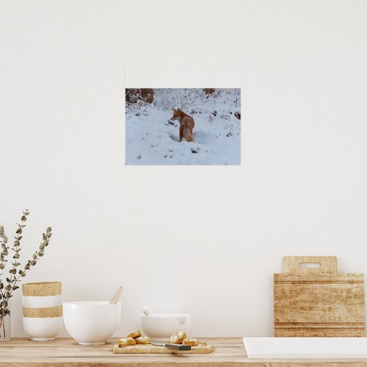 Winterfuchs Poster (Küche)
