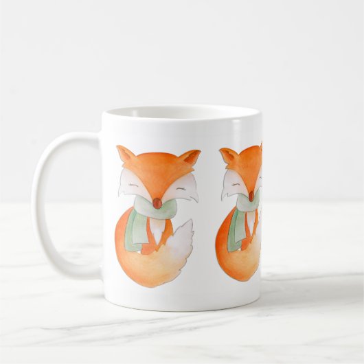 Winterfuchs verpackt Tasse (Links)