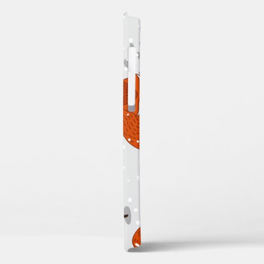 Winterfüchse Bunny Seamless Muster Case-Mate iPhone Hülle (Rückseite / Links)