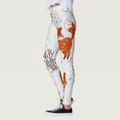 Winterfüchse Bunny Seamless Muster Leggings (Links)