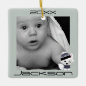 Winterfüchse Keramikornament (Vorderseite)