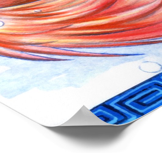 Winterfüchse Poster (Ecke)