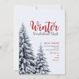 Winterful party invitation einladung