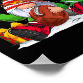 Winterfußball Weihnachten für Jungen Kinder Poster (Ecke)