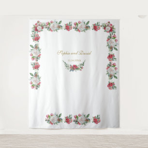 Wintergarland Xmas Hochzeitssaison Foto Stand Hint Wandteppich