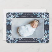 Wintergarten | Ankündigung von Foto zur Geburt (Vorderseite)