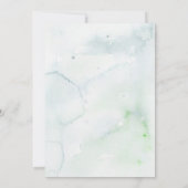 Wintergarten | Blumenhochzeit Einladung (Rückseite)