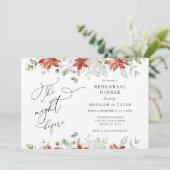 Wintergarten Das Abendessen vor der Probe Einladung (Stehend Vorderseite)