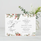 Wintergarten Das Abendessen vor der Probe Einladung (Stehend Vorderseite)