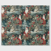 Wintergarten des Weihnachtsmanns III Geschenkpapier (Flach)