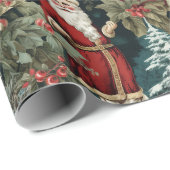 Wintergarten des Weihnachtsmanns III Geschenkpapier (Rolleneckpunkt)
