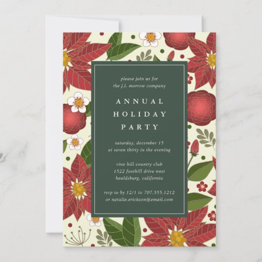 Wintergarten | Einladung zur Feiertagspartei (Vorderseite)