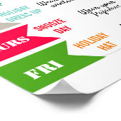 Wintergarten-Flyer-Poster Poster (Ecke)