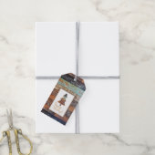 Wintergarten, glückliche Ferien Geschenkanhänger (Mit Garn)