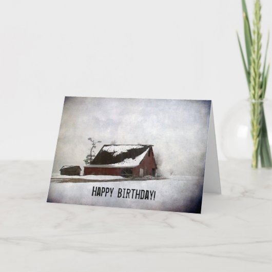 Wintergarten, Glücklicher Geburtstag! Karte (Vorderseite)