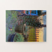 Wintergarten im Sonnenuntergang Puzzle (Horizontal)