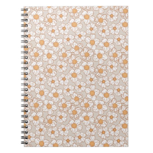 Wintergarten in Beige Notizblock (Vorderseite)