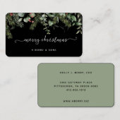 Wintergarten Pine and Berries Urlaub Visitenkarte (Vorne/Hinten)