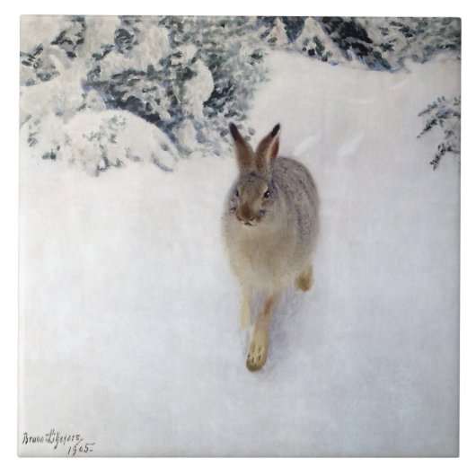 Wintergarten (Rabbit), Bruno Liljefors Fliese (Vorderseite)