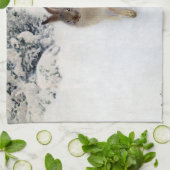 Wintergarten (Rabbit), Bruno Liljefors Geschirrtuch (Gefaltet)