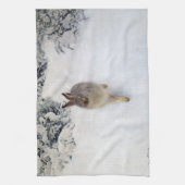 Wintergarten (Rabbit), Bruno Liljefors Geschirrtuch (Vertikal)