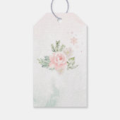 Wintergarten Rosa Geburtstag vielen Dank Geschenkanhänger (Rückseite)