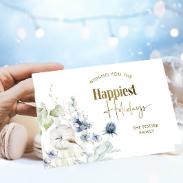 Wintergarten, schönste Ferien, elegant geklappt Feiertagskarte