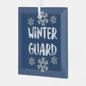 Wintergarten Snowflake Ornament Aus Glas (Vorderseite links)