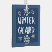 Wintergarten Snowflake Ornament Aus Glas (Vorderseite Rechts)