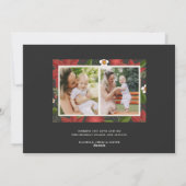 Wintergarten | Weihnachts-Fotokarte Feiertagskarte (Rückseite)