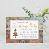 Wintergarten, Weihnachts-Party Einladung (Stehend Vorderseite)