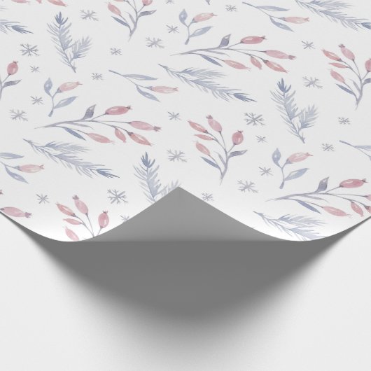 Wintergarten Weihnachtsfeiertag Geschenkpapier (Ecke)