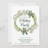 Wintergarten Weihnachtsfest Party Einladung (Vorderseite)