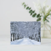 Wintergasse Postkarte (Stehend Vorderseite)