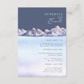 Wintergebirge Abend Veranstaltungskalender Begleitkarte (Vorderseite)