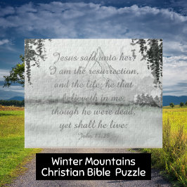 Wintergebirge Christliches Bibelangebot Puzzle