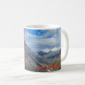 Wintergebirge in der Schweiz Kaffeetasse (VorderseiteRechts)