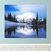Wintergebirge Leinwanddruck (Insitu (Holzboden))