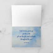 Wintergebirge Schnee Weihnachtskarte Karte (Innenseite)