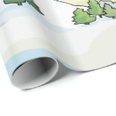 Wintergebirge Snowy Landschaft Geschenkpapier (Rolleneckpunkt)