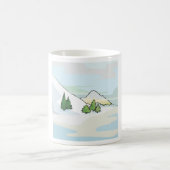 Wintergebirge Snowy Landschaft Kaffeetasse (Mittel)