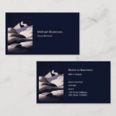 Wintergebirge und Schneehügel in Österreich Visitenkarte (Vorne/Hinten)