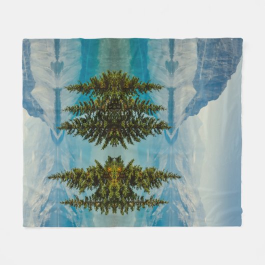 Wintergebirgsseen Fleecedecke (Vorderseite (Horizontal))