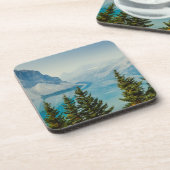 Wintergebirgsseen Getränkeuntersetzer (Linke Seite)