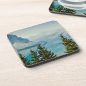 Wintergebirgsseen Getränkeuntersetzer (Linke Seite)