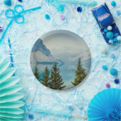 Wintergebirgsseen Pappteller (Party)