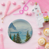 Wintergebirgsseen Pappteller (Party)