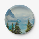 Wintergebirgsseen Pappteller (Vorderseite)