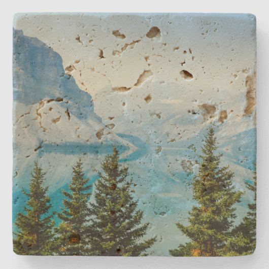 Wintergebirgsseen Steinuntersetzer (Vorderseite)