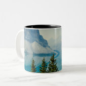 Wintergebirgsseen Zweifarbige Tasse (Vorderseite Links)